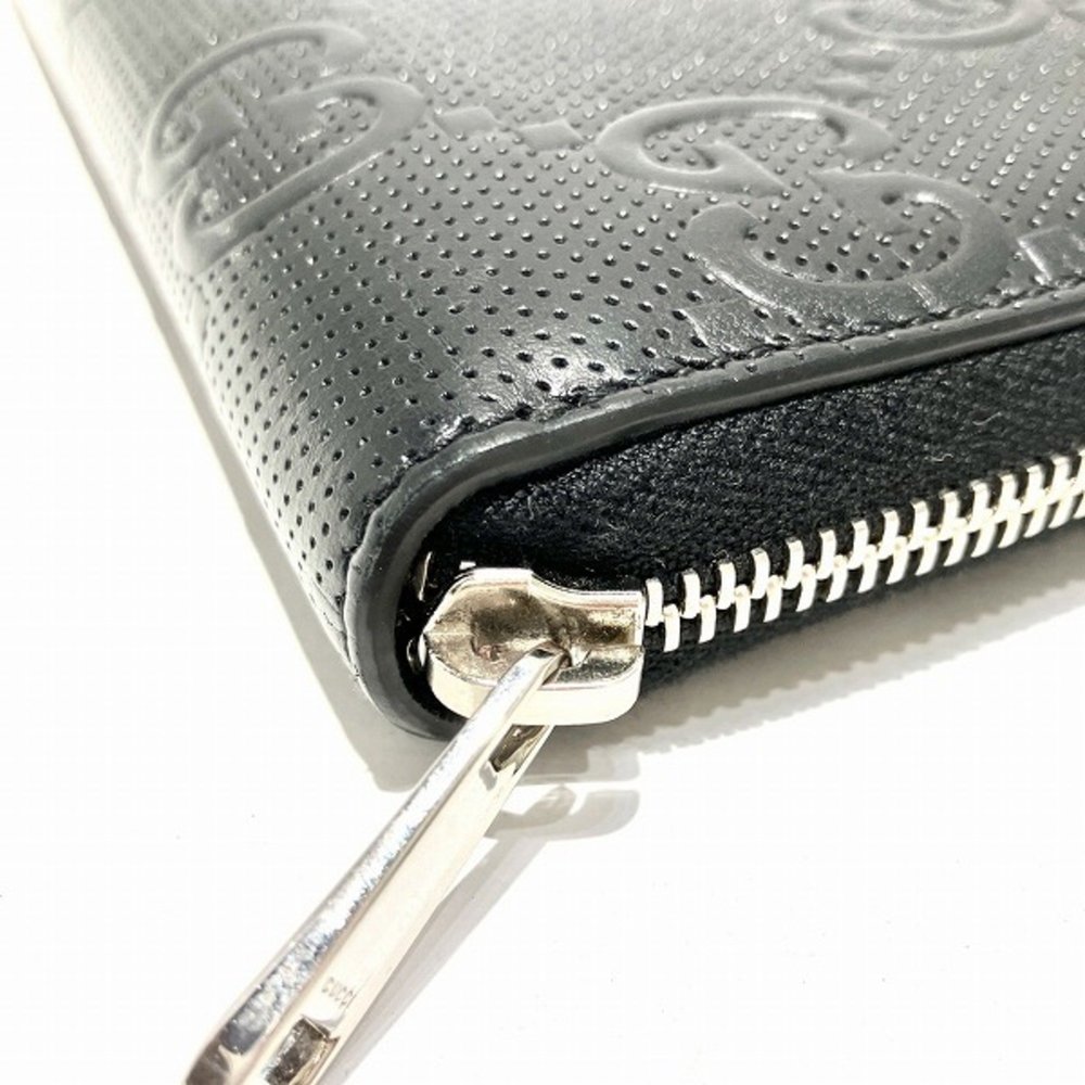 GUCCI GG embossed round zipper 625563 long wallet for men and women - Picture 7 of 9